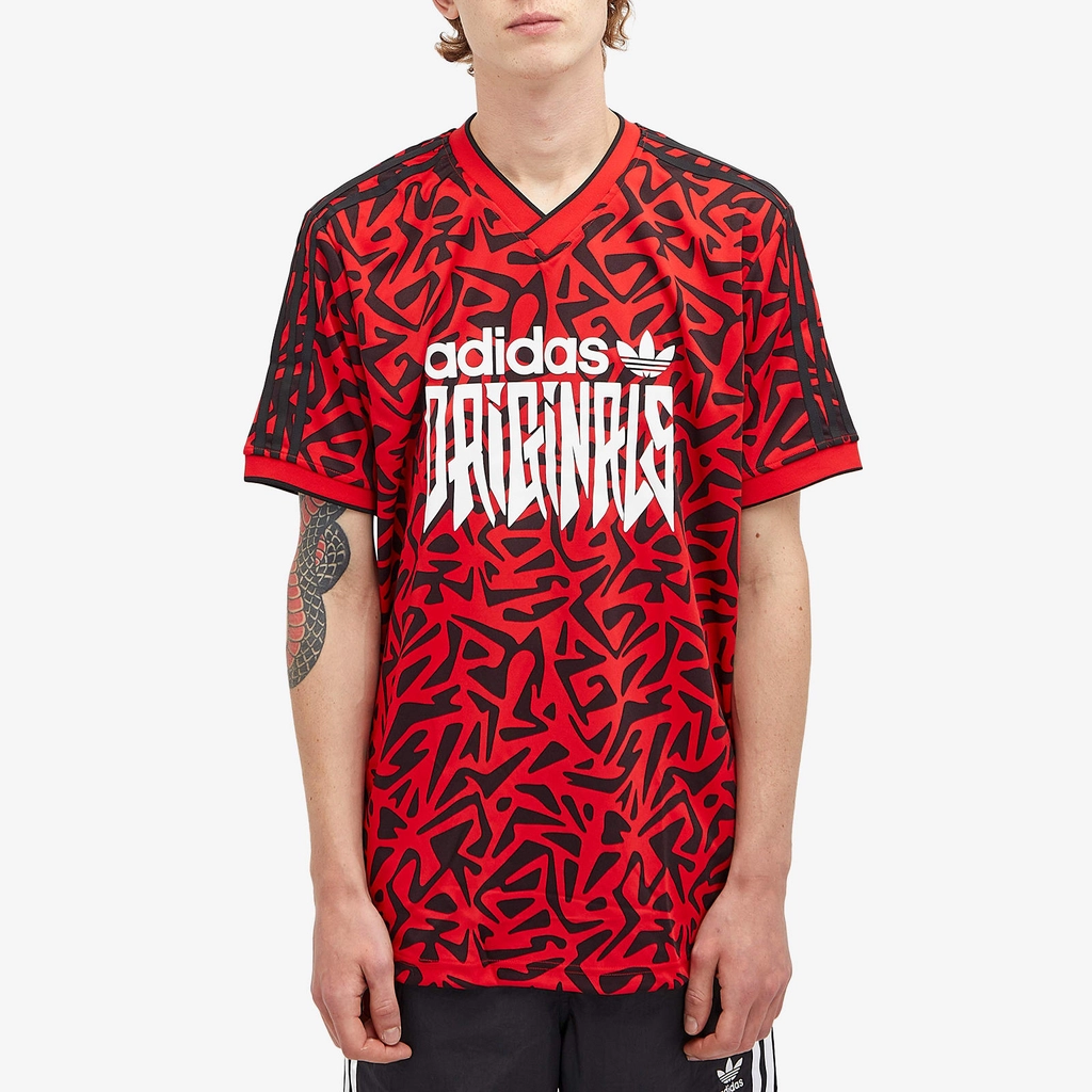 Adidas Originals Men's Aop Jersey Better Scarlet